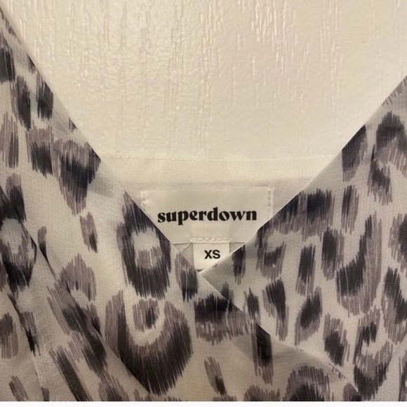 Black and White Slit Dress - Picture 5 of 5